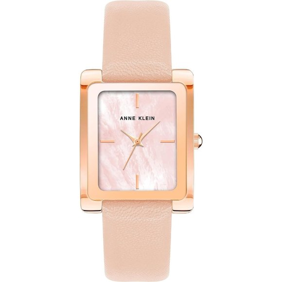 Women's Gold Tone Leather Strap Water Resistant Quartz Movement Watch - Picture 1 of 5